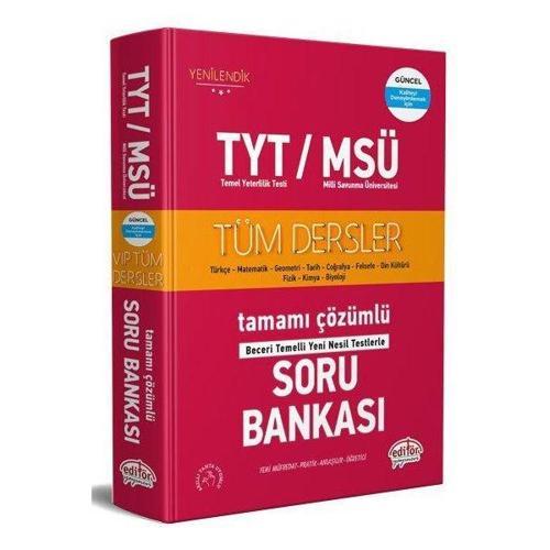TYT MSÜ Tüm Dersler Soru Bankası