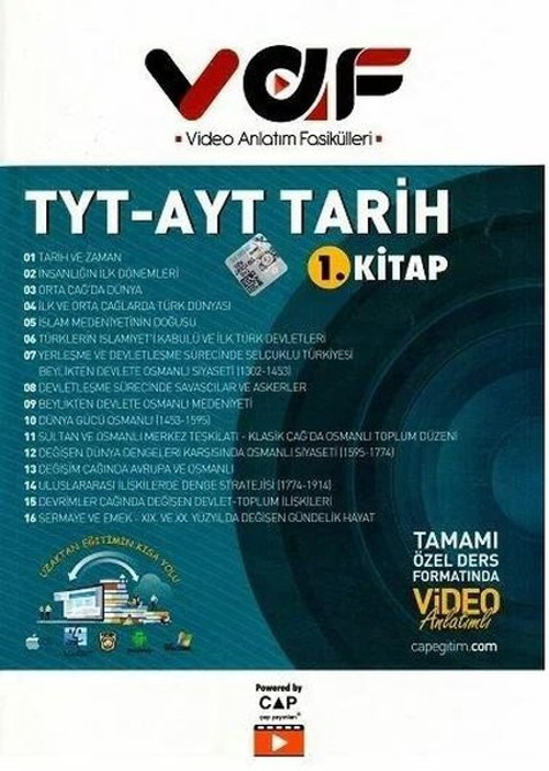 TYT AYT Tarih 1.Kitap Video Anlatım Fasikülleri
