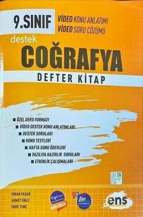 9.Sınıf Coğrafya Destek Defterim