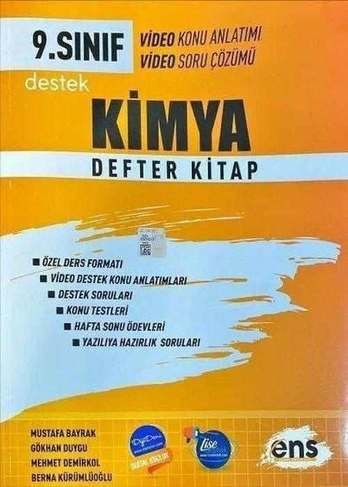 9.Sınıf Kimya Destek Defterim