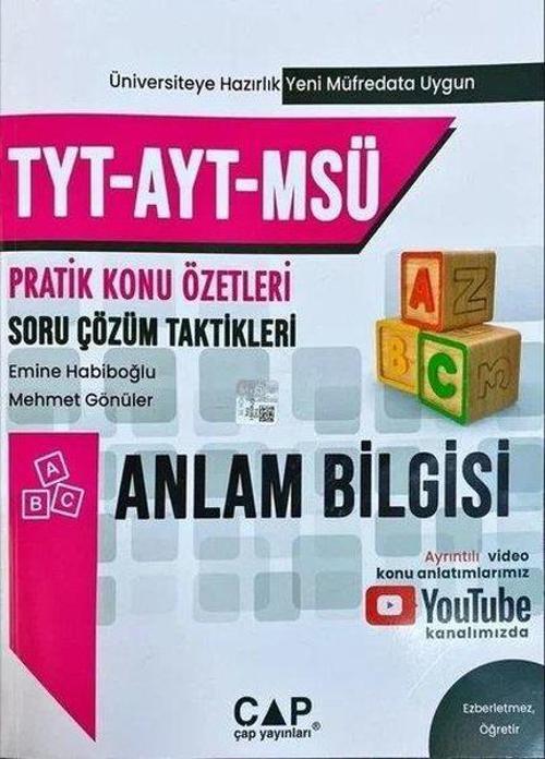 TYT AYT MSÜ Anlam Bilgisi Konu Özetli Soru Çözüm Taktikleri