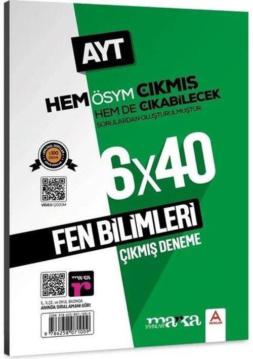 AYT Fen Bilimleri 6 x 40 Çıkmış ve Çıkabilecek Sorular Deneme