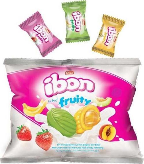 Ibon Sütlü Meyveli Şeker 300  gr (1 Paket)