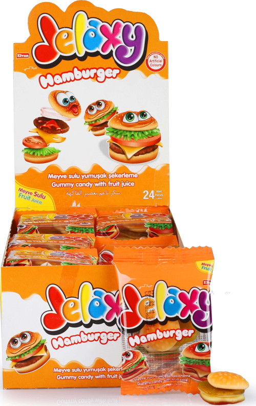 Jelaxy Hamburger 20 Gr. 24 Adet (1 Kutu)
