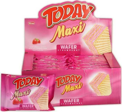 Today Maxi Çilekli Gofret 38 Gr. 24 Adet (1 Kutu)