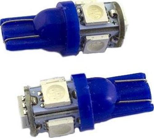 Led Ampul Dipsiz T10-5SMD Mavi 2'li Set 24V / LAAM638-1