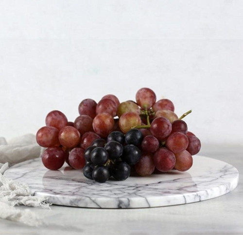 Mermer 28 Cm Leylak Yuvarlak Sunum Tabağı