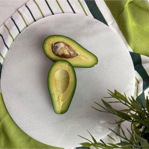 Mermer 30 Cm Beyaz Yuvarlak Sunum Tabağı