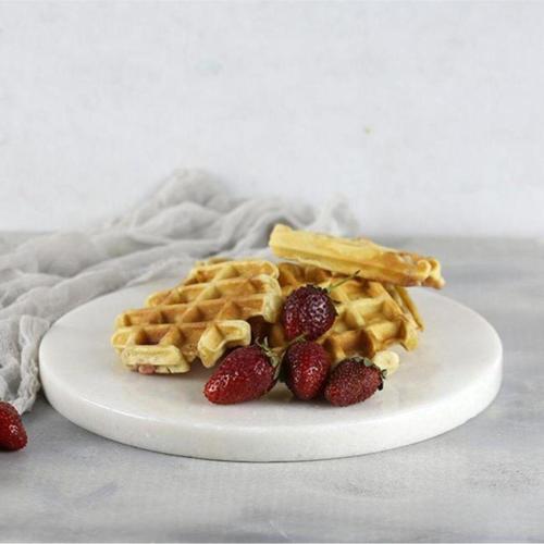 Mermer 25 Cm Kalın Beyaz Sunum