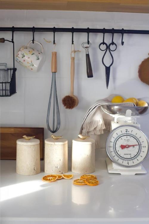 Mermer Traverten Kuş 3Lü Baharatlık