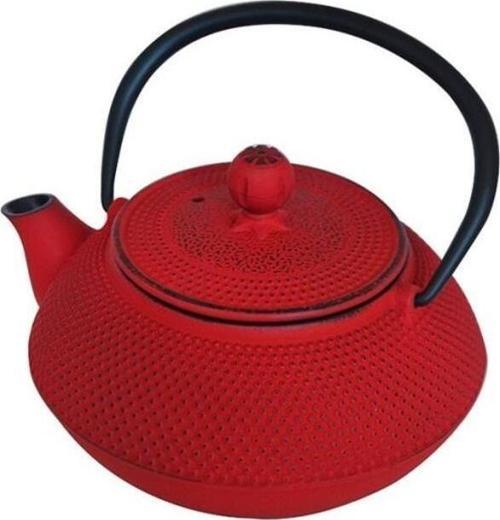 Taşev T2765 Linden Sümbül 750 Ml Kırmızı Döküm Demlik Çaydanlık