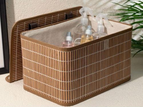 Hardwood Bambu Saklama Kutusu 33X23X20 Cm Kahve