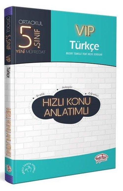 5.Sınıf VIP Türkçe Hızlı Konu Anlatımlı