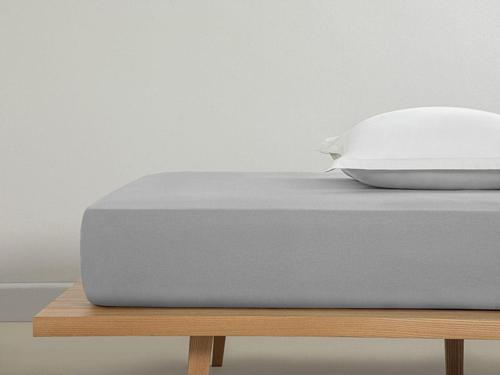 Düz Pamuklu Tek Kişilik Plus Lastikli Çarşaf 120X200 Cm Çakıl Taşı