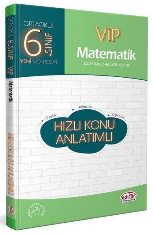 6.Sınıf VIP Matematik Hızlı Konu Anlatımlı