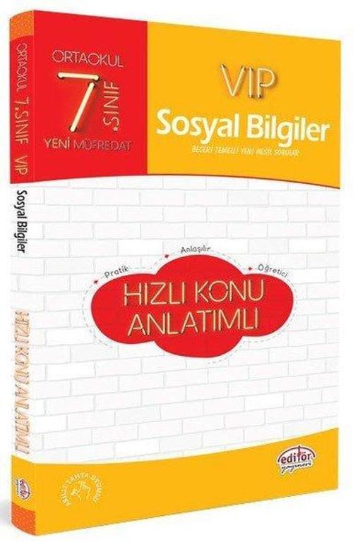 7.Sınıf VIP Sosyal Bilgiler Hızlı Konu Anlatımlı