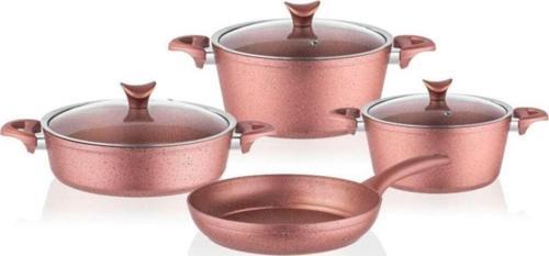3457 Master Cook 7 Parça Granit Tencere Seti Rose Gold
