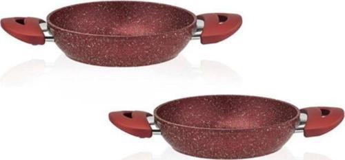 Aksu Extra Granit Döküm 2'Li Sahan Seti 20-22 Cm Bakır