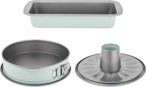 Mınt Renkli 3'Lü Kelepçeli Kek Kalıbı Seti