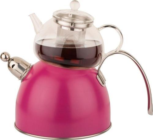 S S Fuşya Düdüklü Çaydanlık Tk. 980Ml 2300Ml