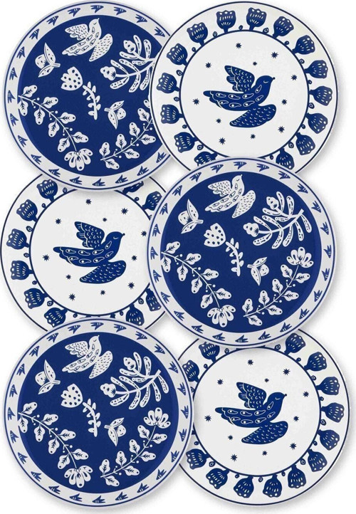 Bloom Pasta Tabağı 6Lı Set 19Cm