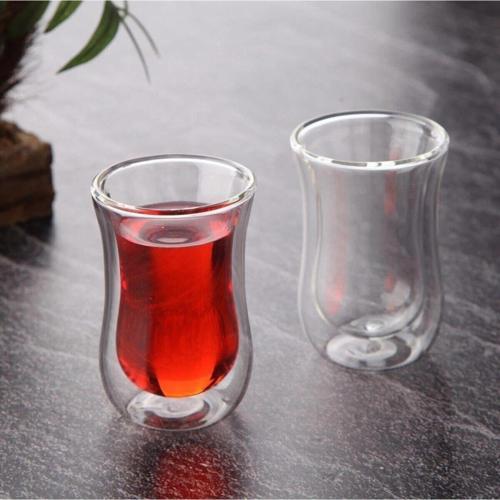 Çift Cidarlı Çay Bardağı 2'Li
