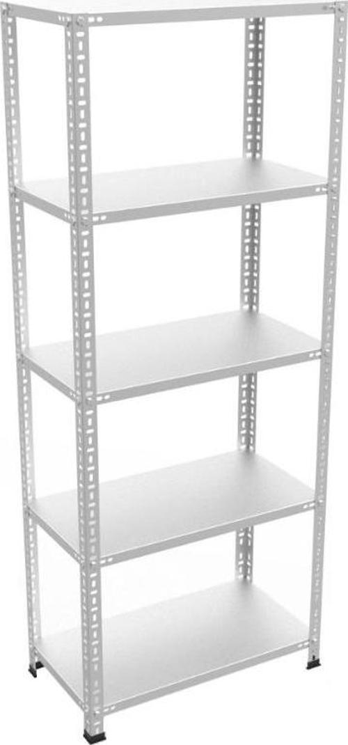 ® 5 Katlı Galvaniz Çelik Raf. Depo, Kiler, Dosya Rafı 43x75-0.70 mm-300 cm