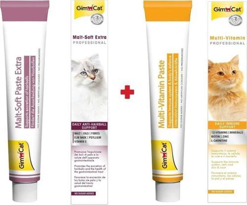 Kedi Macunu Malt 100 Gr.  +  Multivitamin 100 Gr. 2 li Set