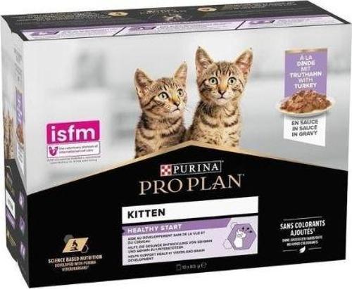 Kitten Hindili Pouch Yavru Konserve Kedi Maması 10 Adet 85 Gr