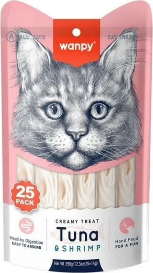 Ton Balığı ve Karidesli Sıvı Kedi Ödül Maması 25x14 Gr