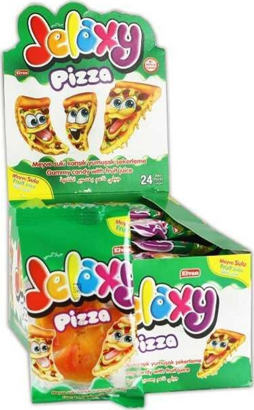 Jelaxy Pizza Yumuşak Şeker 20 Gr. 24 Adet (1 Kutu)