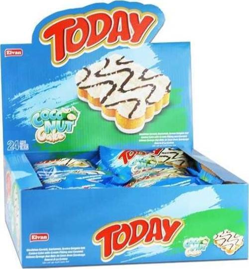 Today Coconut Cake Hindistan Cevizli 40 Gr. 24 Adet (1 Kutu)