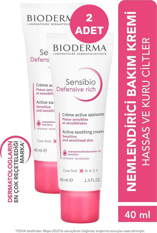 Sensibio Defensive Rich Cream 40 ml 2 Adet