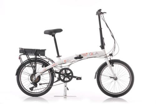 Electrolight EFL1 Elektrikli Beyaz Elektrikli Katlanabilir Bisiklet 20”