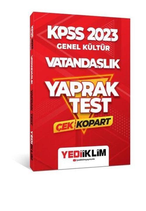 2023 KPSS Genel Kültür Vatandaşlık Çek Kopart Yaprak Test