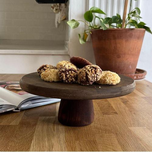 Ahşap 24 Cm Ayaklı Sunumluk