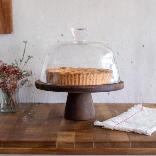 Ahşap 24 Cm Ayaklı Fanus