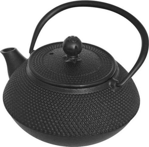 Taşev T2764 Linden - Sümbül 800 Ml Siyah Döküm (Demlik) Çaydanlık