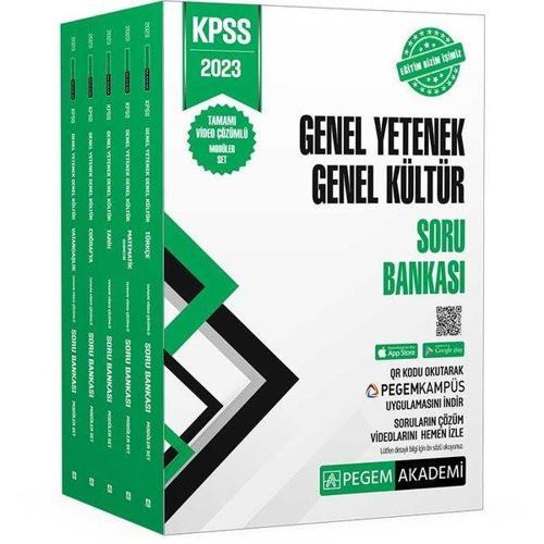 2023 KPSS Genel Yetenek Genel Kültür Tamamı Çözümlü Soru Bankası Seti - 5 Kitap Takım