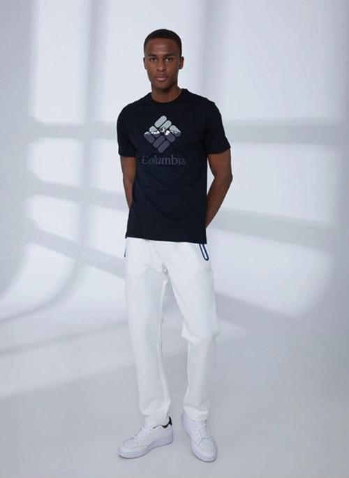 Cs0226 Csc M Hood Nıghtscape Ss Tee Erkek Siyah T-Shirt