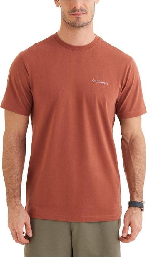 Cs0282 Csc M Basıc Sm Logo Brushed Ss Tee Erkek Kahverengi T-Shirt