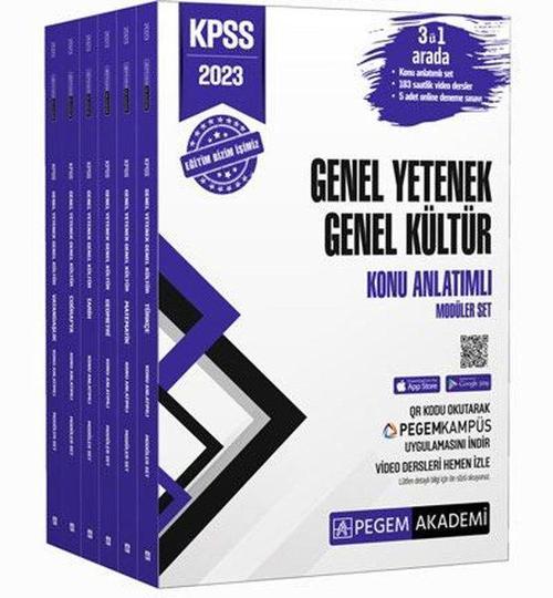 2023 KPSS Genel Yetenek Genel Kültür Konu Anlatımlı Modüler Set - 6 Kitap