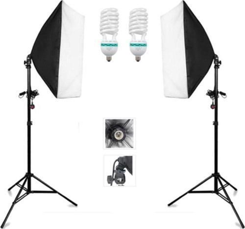 Ev Ortamındaki Çekimler Için 50X70Cm Softbox, Sürekli Işık Seti