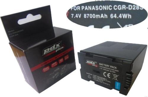 8700Mah, Panasonic Ag-Aj8 Kamera Için Pdx 8700Mah Lion Batarya