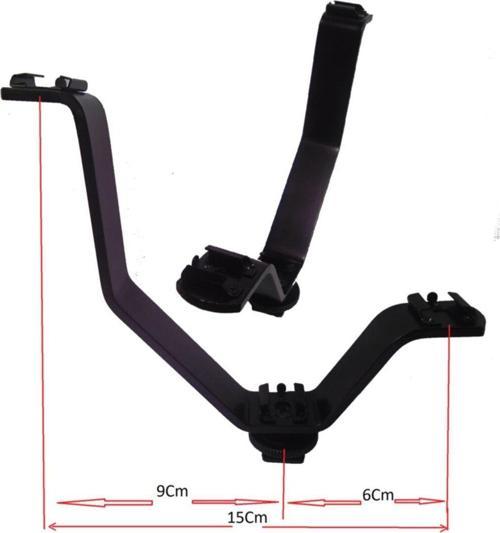 Çok Kullanışlı V Braket, Üçlü Flaş Tutucu, Üçlü Braket