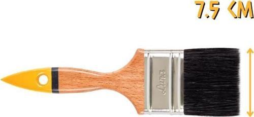 Luna Ahşap Saplı Yağlı Boya Fırçası No: 3 - 7.5 cm.
