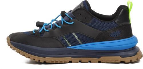 71K144 Siyah Kilitli Lastik Bağcıklı Erkek Sneaker
