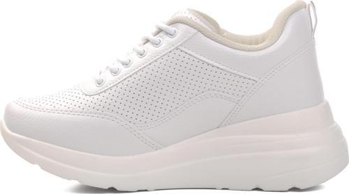 743 Beyaz Dolgu Topuk Kadın Sneaker