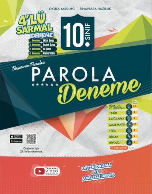 10.Sınıf Sarmal Parola 4'lü Deneme