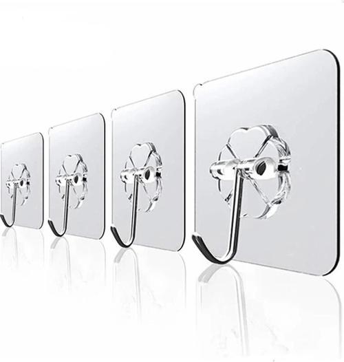 Askı Askılık 5 Adet Güçlü Şeffaf Duvar Askısı Askılığı Yapışkan Vantuz Kanca Mutfak Banyo Aksesuar s